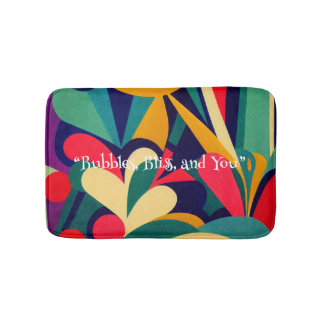 Vibrant etnisk Abstrakt Minnesskum Bath Mat Badrumsmatta