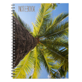 Vibrant Exotic Handflatan Träd Anteckningsbok