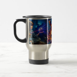 Vibrant Fantasy Digital Art för Tea TowelsMug Resemugg