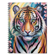 Vibrant Fantasy Tiger Porträtt | exotisk