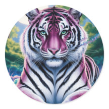 Vibrant Fantasy Tiger Porträtt | exotisk