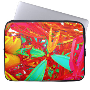 Vibrant Färg Abstrakt Mönster Laptop Fodral