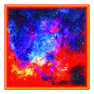 Vibrant Färg av Nebulae. Köp nu Fototryck