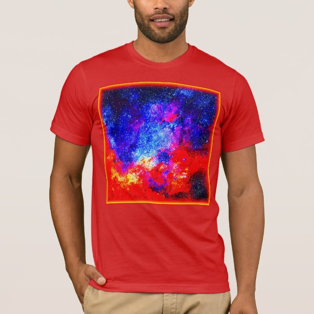Vibrant Färg av Nebulae. Köp nu T Shirt (Framsida)