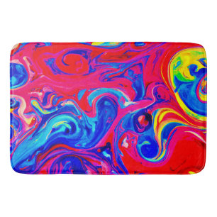 Vibrant Färg Blast Mönster Badrumsmatta