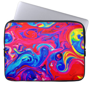 Vibrant Färg Blast Mönster Laptop Fodral