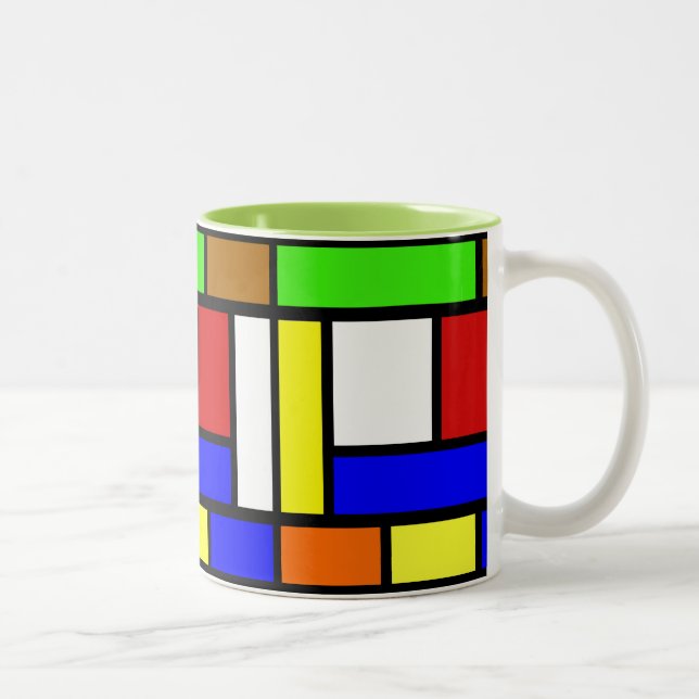Vibrant Färg Block Mugg (Höger)