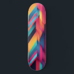 Vibrant Färg Blocks Mini Skateboard Bräda 18,5 Cm<br><div class="desc">Vackra och vibrerande block i färg i blått,  shock rosa,  gyllene gult och svart skapar ett djärvt,  abstrakt mönster på denna skateboard.</div>