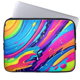 Vibrant Färg Burst Laptop Fodral