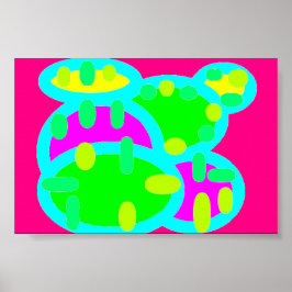 Vibrant färg för barn skolor förskolesovrum poster