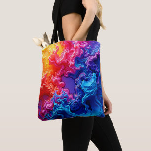 Vibrant Färg Fusion Art Tygkasse