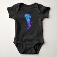 Vibrant Färg Glowing Jellyfish