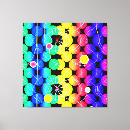 Vibrant Färg mönster Canvastryck