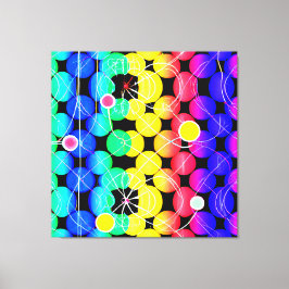 Vibrant Färg mönster Canvastryck