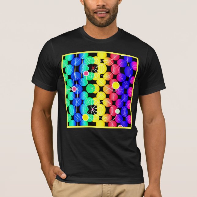 Vibrant Färg mönster T Shirt (Framsida)