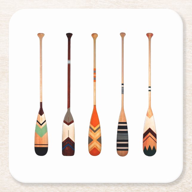 Vibrant färg-örers utformning mönster underlägg papper kvadrat (Framsidan)