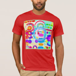 Vibrant Färg Random Mönster T Shirt