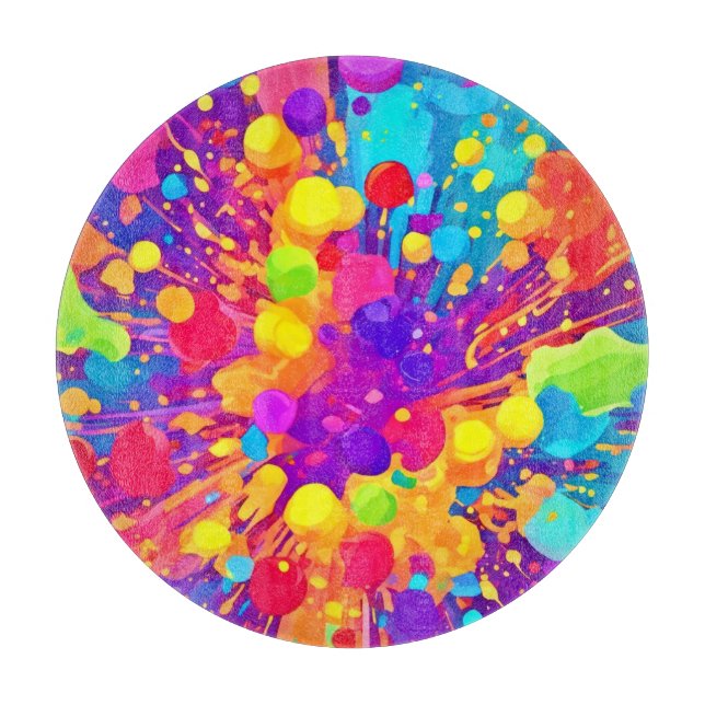 Vibrant Färg Spatter (Framsidan)