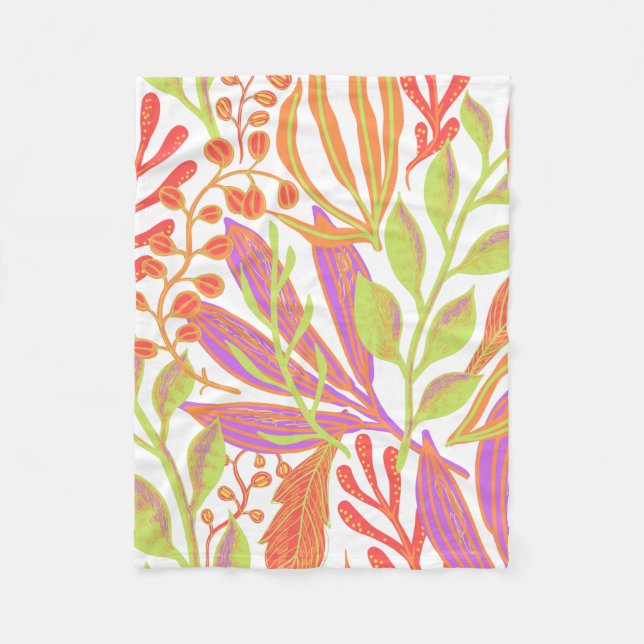 Vibrant färg-utskrift fleecefilt (Framsidan)