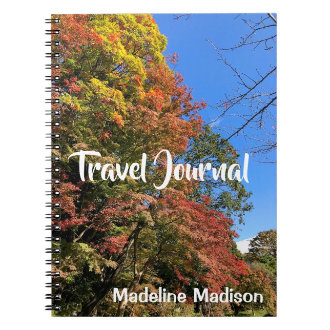 Vibrant Färgad Maples Anteckningsbok (Framsidan)