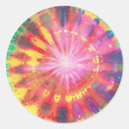 Vibrant färgämne - färgämne #1 runt klistermärke