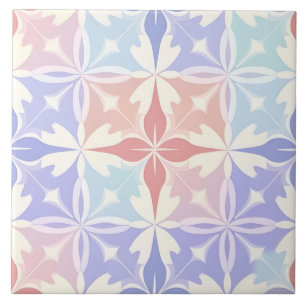 Vibrant färgfull indisk konst Geometric Mönster Kakelplatta