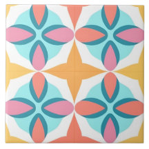 Vibrant färgfull indisk konst Geometric Mönster
