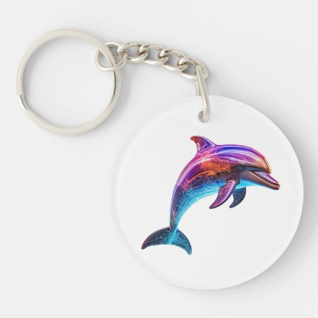 Vibrant färgglad delfinin (Framsidan)