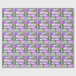 Vibrant, färgstark 45:e födelsedagen + anpassat na presentpapper