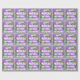 Vibrant, färgstark 48:e födelsedagen + anpassat na presentpapper