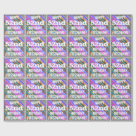 Vibrant, färgstark 52:a födelsedagen + anpassat na presentpapper