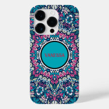 Vibrant färgstark Mandala Mönster Boho Hippie-utsk