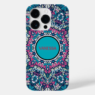 Vibrant färgstark Mandala Mönster Boho Hippie-utsk