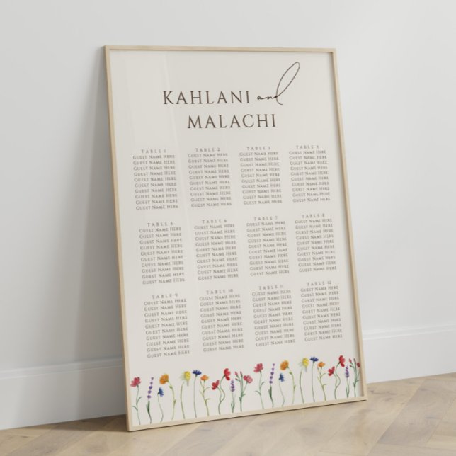 Vibrant färgstarkt, modernt sittdiagram för Wildbl Poster (Skapare uppladdad)