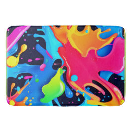 Vibrant färgton Party design Badrumsmatta