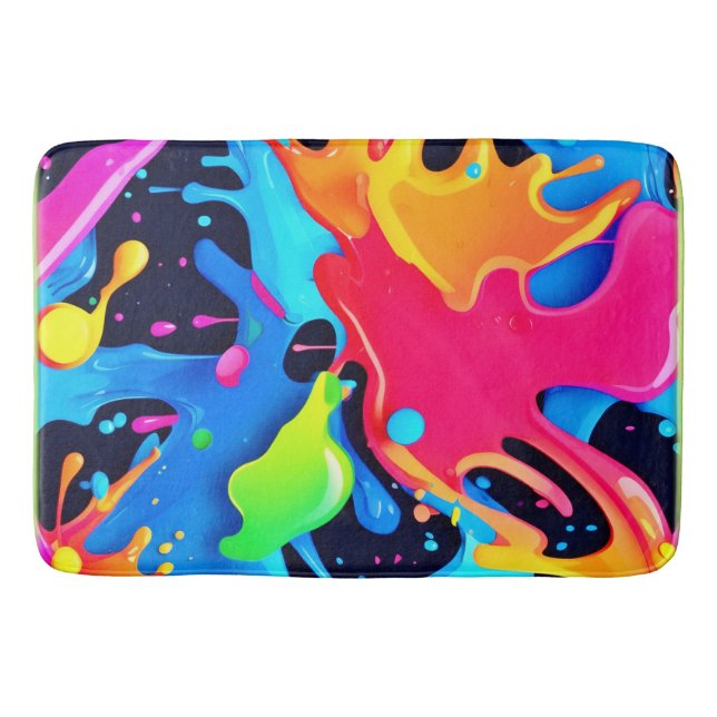 Vibrant färgton Party design Badrumsmatta (Framsidan)