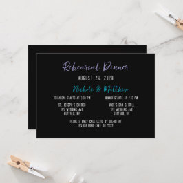 Vibrant Fiesta Bouquet Rehearsal Middag Inbjudningar