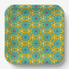 Vibrant Fiesta Starburst Papprare Tallrikar