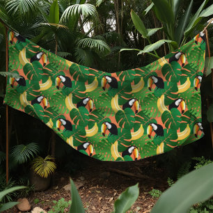 Vibrant Fiesta Toucan Tropical Biranas Löv Tyg