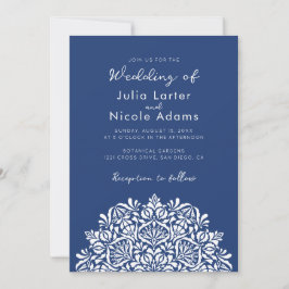 Vibrant Floral Fragrance Delight Mandala Wedding Inbjudningar