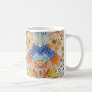 Vibrant Floral Pattern Mug Kaffemugg