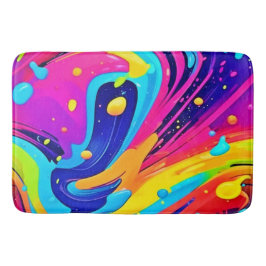 Vibrant Flow Färg Burst Badrumsmatta