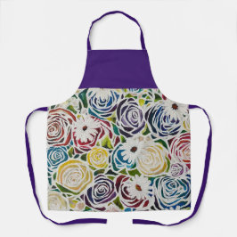 Vibrant Flower Bukett med rosor Apron