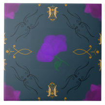 Vibrant Flowers i Lila - dekorationsrum i hemmet