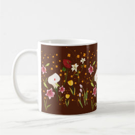 Vibrant Flowers Kaffemugg