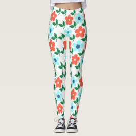 Vibrant Flowers & Löv Leggings