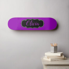 Vibrant Fold Lila Personlig Girls Mini Skateboard Bräda 18,5 Cm