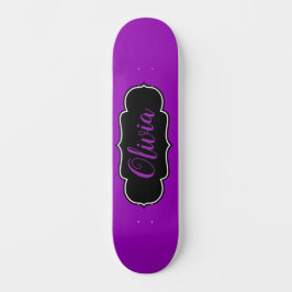 Vibrant Fold Lila Personlig Girls Mini Skateboard Bräda 18,5 Cm