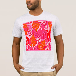 Vibrant Foliage Elegance Mönster T Shirt