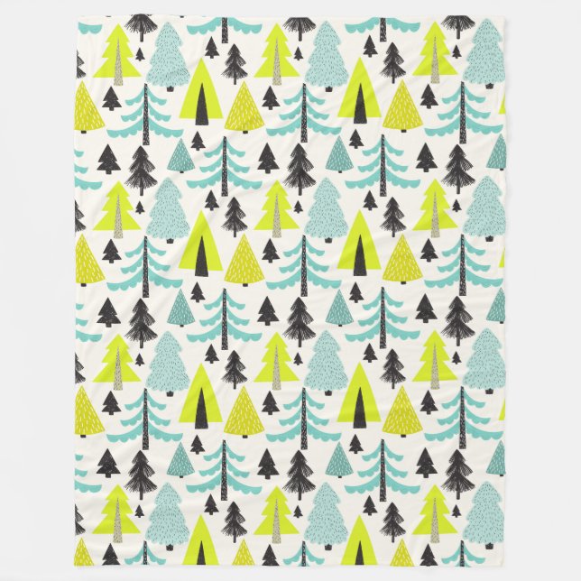 Vibrant Forest ⎢ Fleece Blanket (Framsidan)